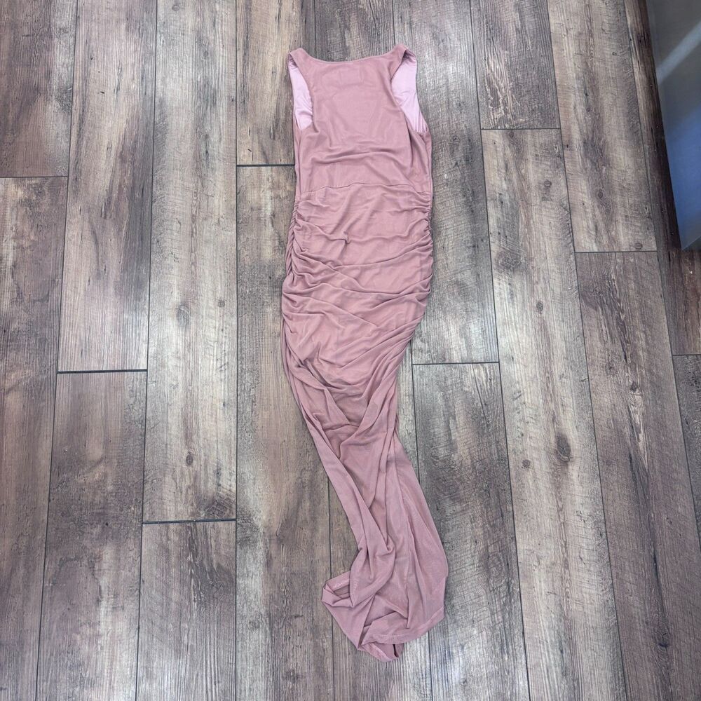 Hello Molly Estate Escapes Maxi Dress Blush Elegant Women's Size 6 US M Sheer - Picture 9 of 11